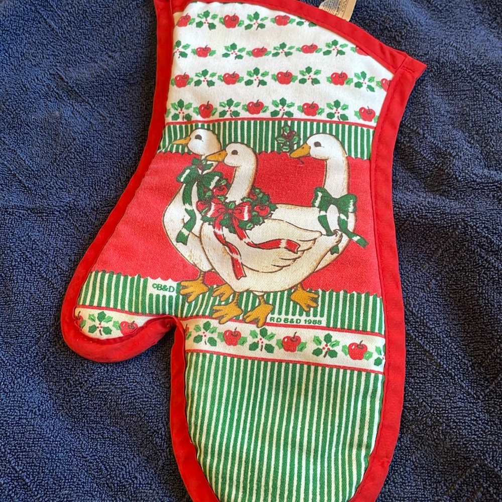 Vintage oven mitt